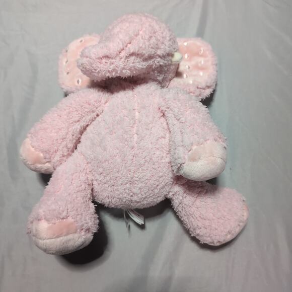 Hallmark Rosebud Elephant Plush Pink Sherpa Polka Dot Ears Very Soft Stuffed Toy - Picture 8 of 16